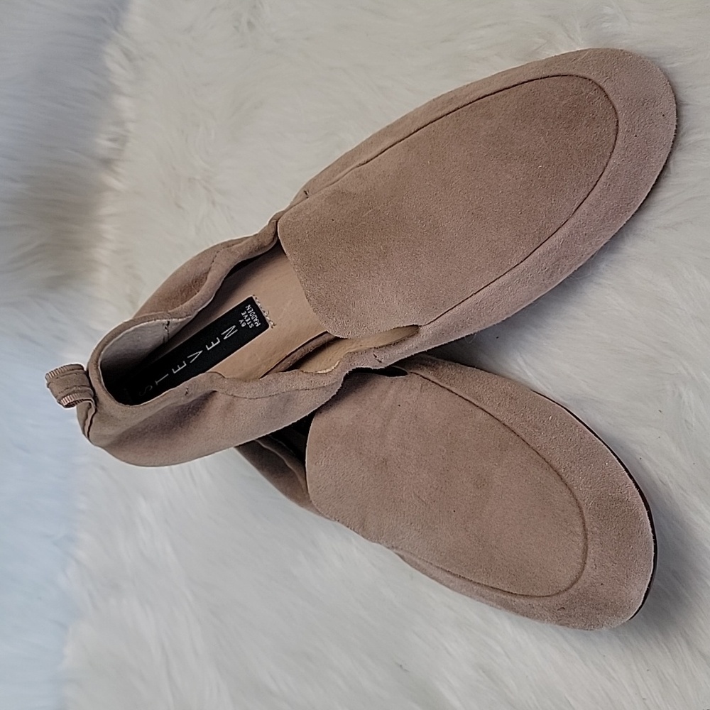 STEVEN by STEVE MADDEN Darsha Blush Nude Suede Slip On Academia Preppy Loafers 9
